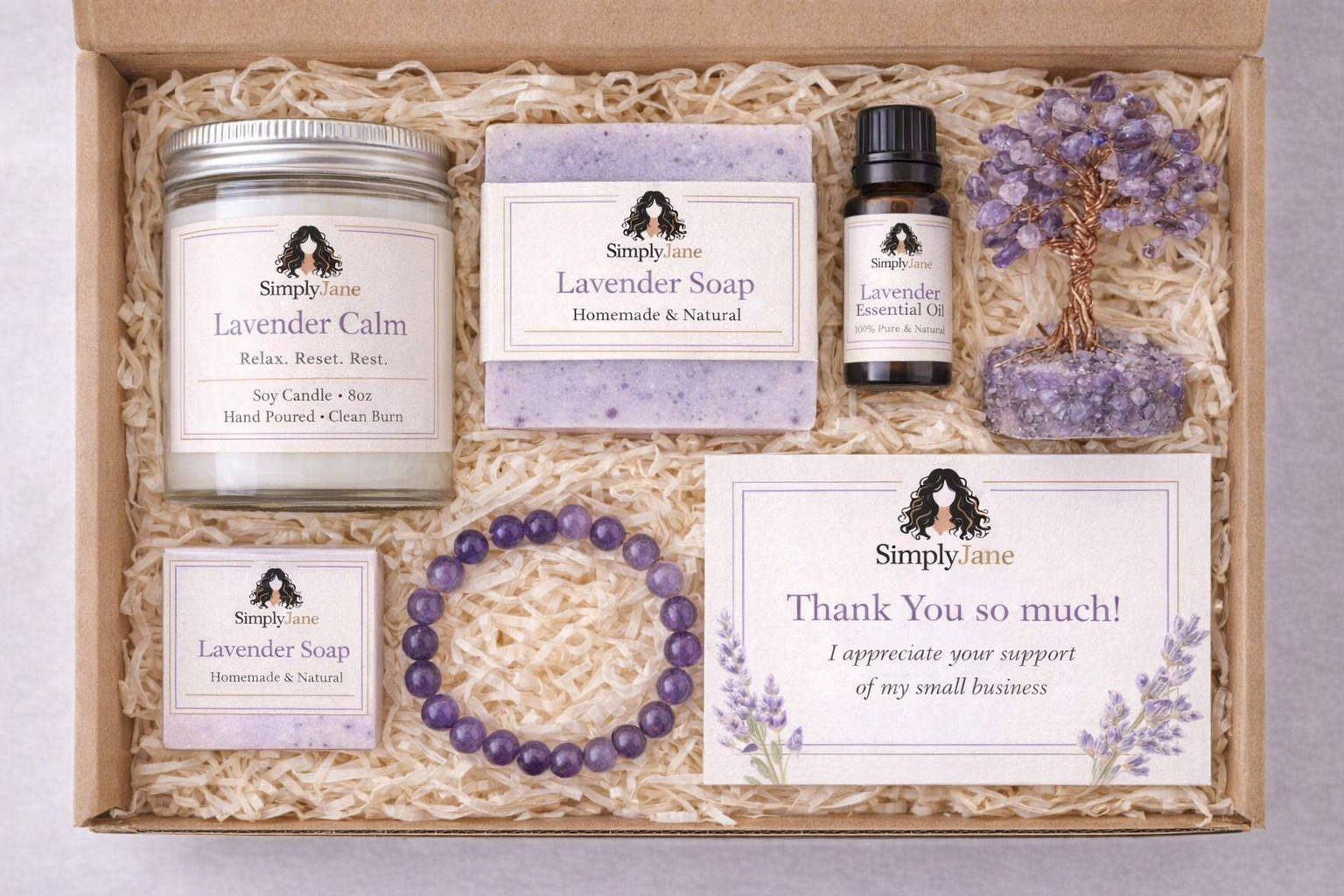 Gift box bundle made from premade items