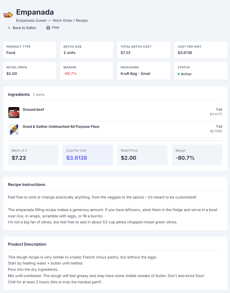 All-in-One Food Production Manager for Homemade Sellers | BulkWork Suite