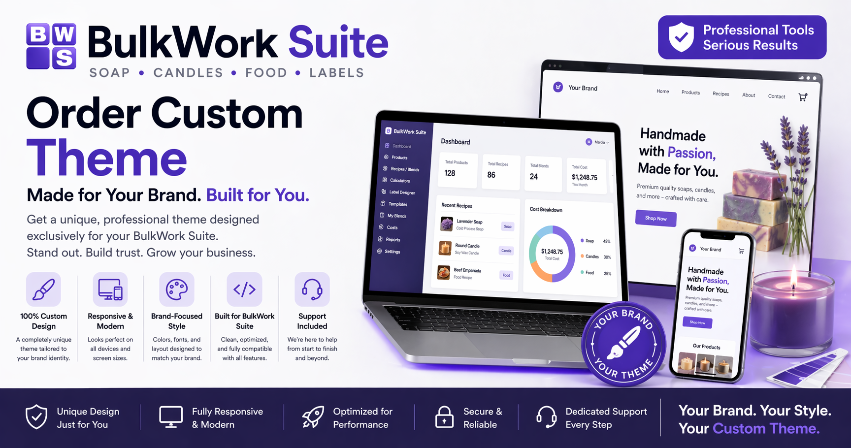 Custom Website Theme for BulkWork Suite